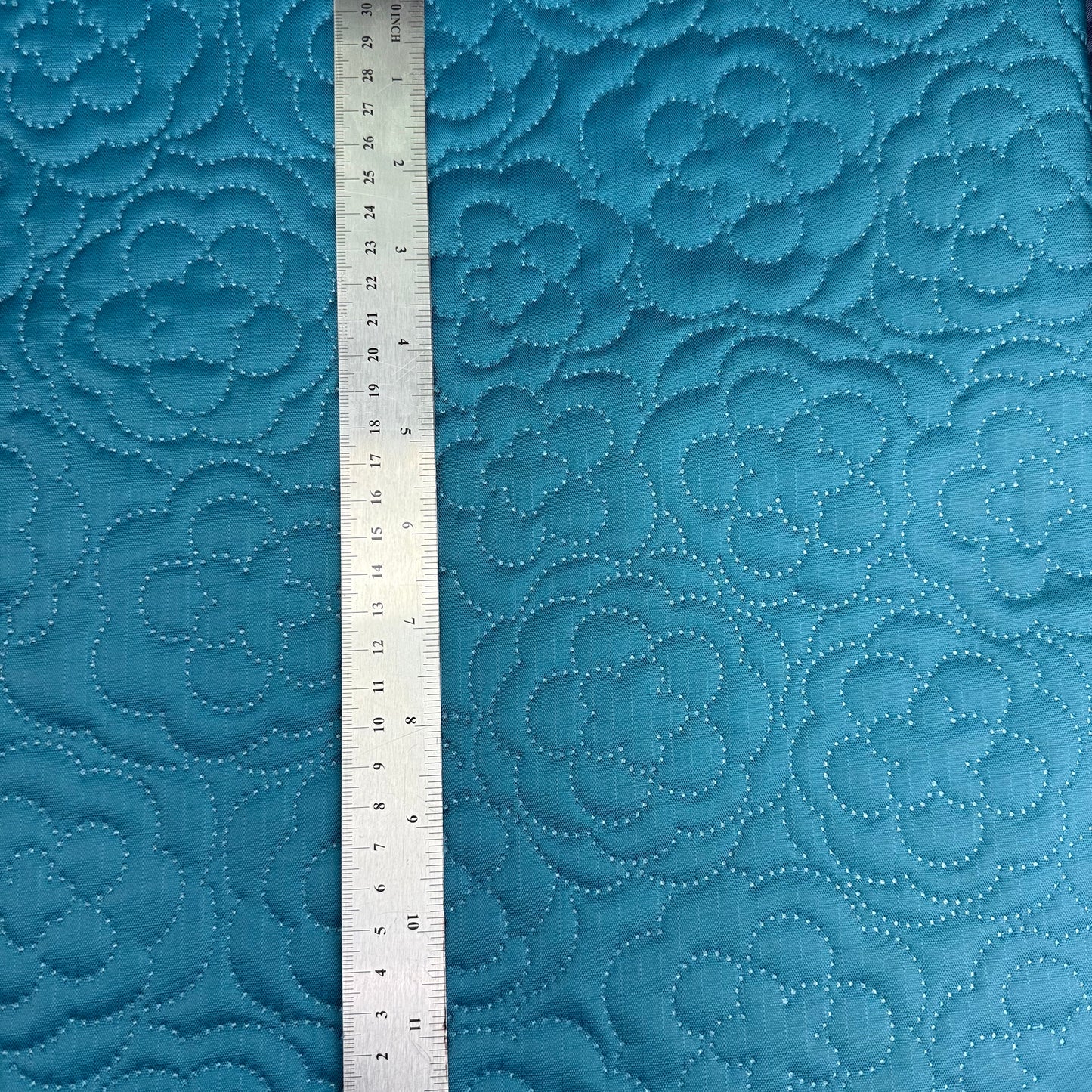 Rose Stamp Quilted Nylon Water and Scratch Resistant Fabric