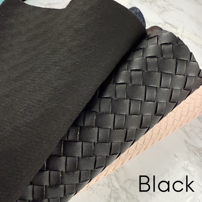 Basket Weave LUXE PU/PVC Faux Leather Half yard Rolls