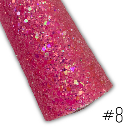 GLAM Chunky Glitter Faux Leather with Soft Felt Backing
