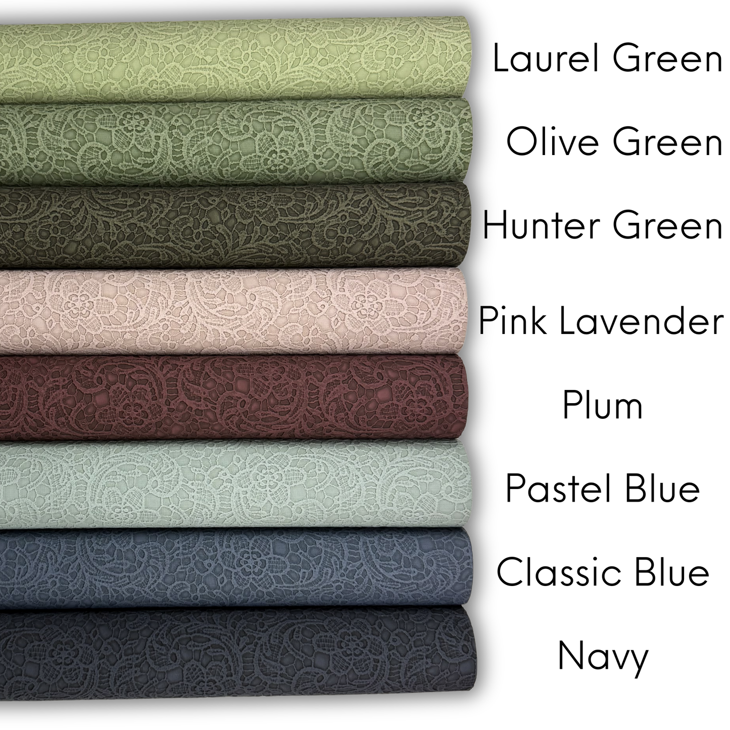 Paisley Floral Embossed Faux Leather Half Yard Rolls NEW STOCK MAY 2026