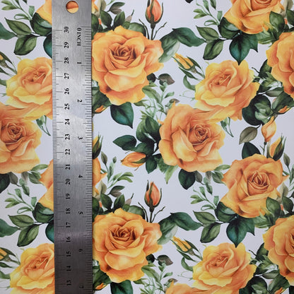 Yellow Roses Medium scale Smooth Vinyl Custom Print