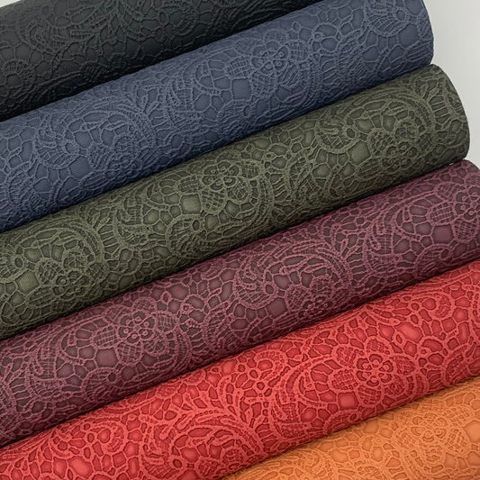 Buttery Floral Embossed Faux Leather