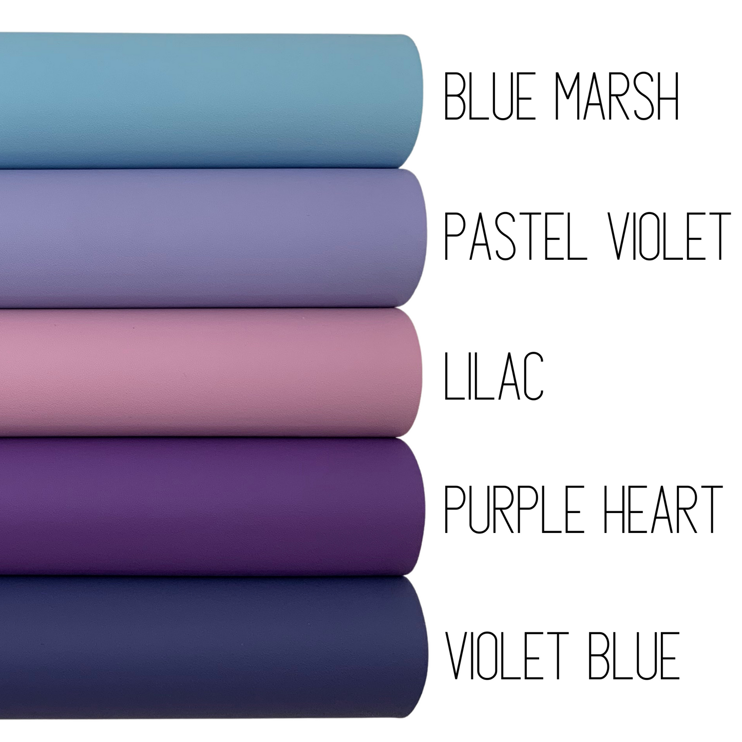 CANDY SHOP Smooth Faux Leather Solid Colors - Sheets and Rolls