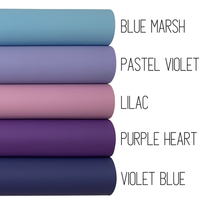 CANDY SHOP Smooth Faux Leather Solid Colors - Sheets and Rolls