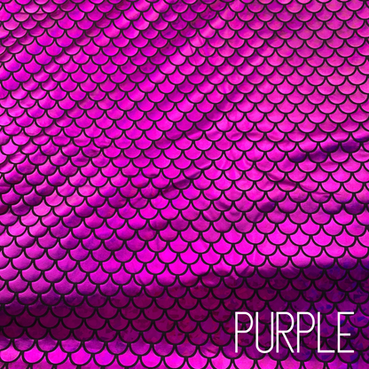 Mermaid Fish Scales Holographic Two way Stretch Polyester Spandex Fabric