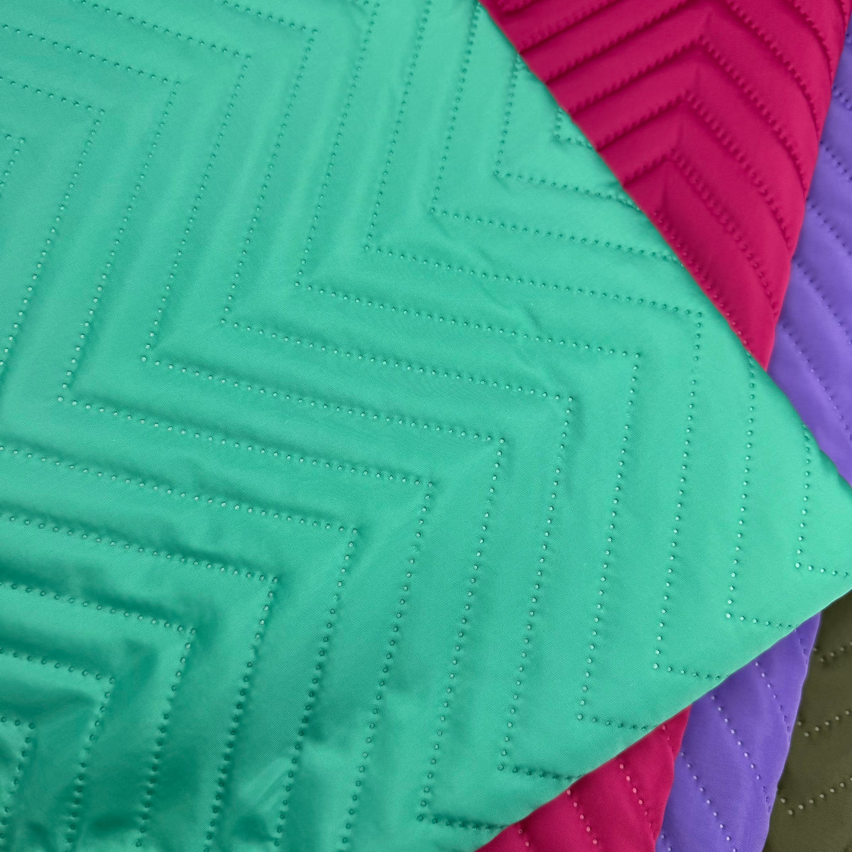 Chevron Quilted Water Resistant Fabric