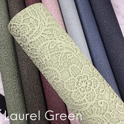 Paisley Floral Embossed Faux Leather Half Yard Rolls NEW STOCK MAY 2026