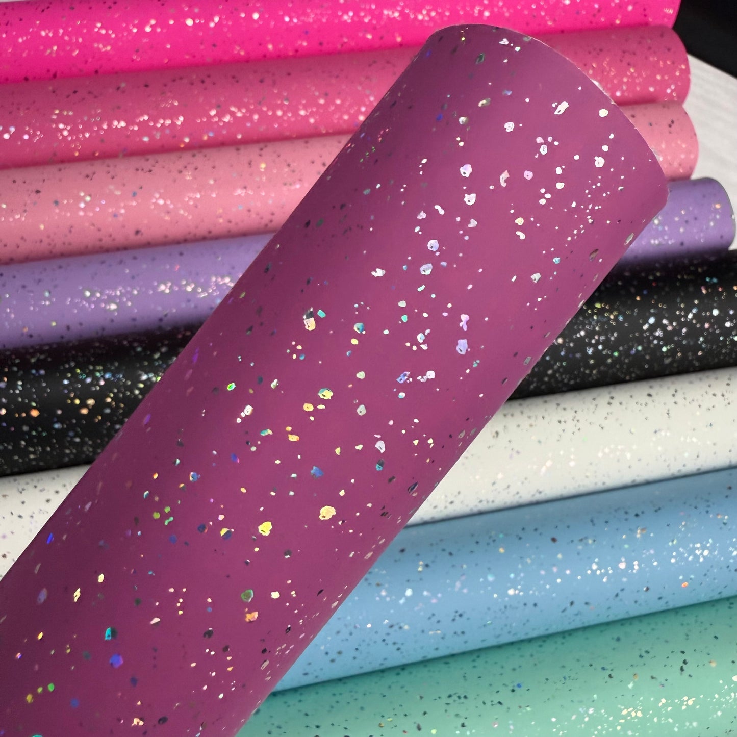 Opal Speckled Smooth Faux Leather