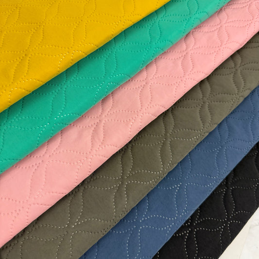 Diamond Quilted Water Resistant Fabric