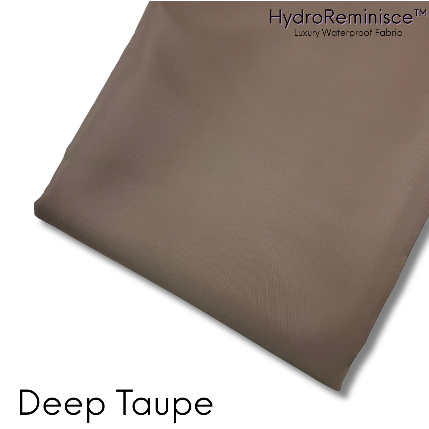 Deep Taupe Solid Color HydroReminisce™ Luxury Fabric (BONDED POLYESTER)