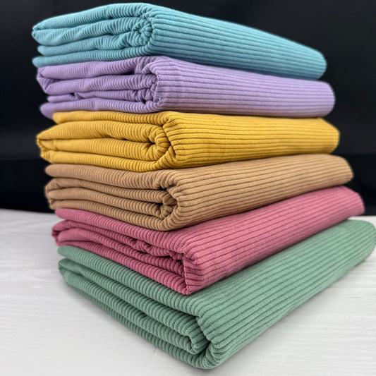 Moody Cottage Corduroy 8 Wales Cotton Polyester Blend Fabric 1 Yard Precuts