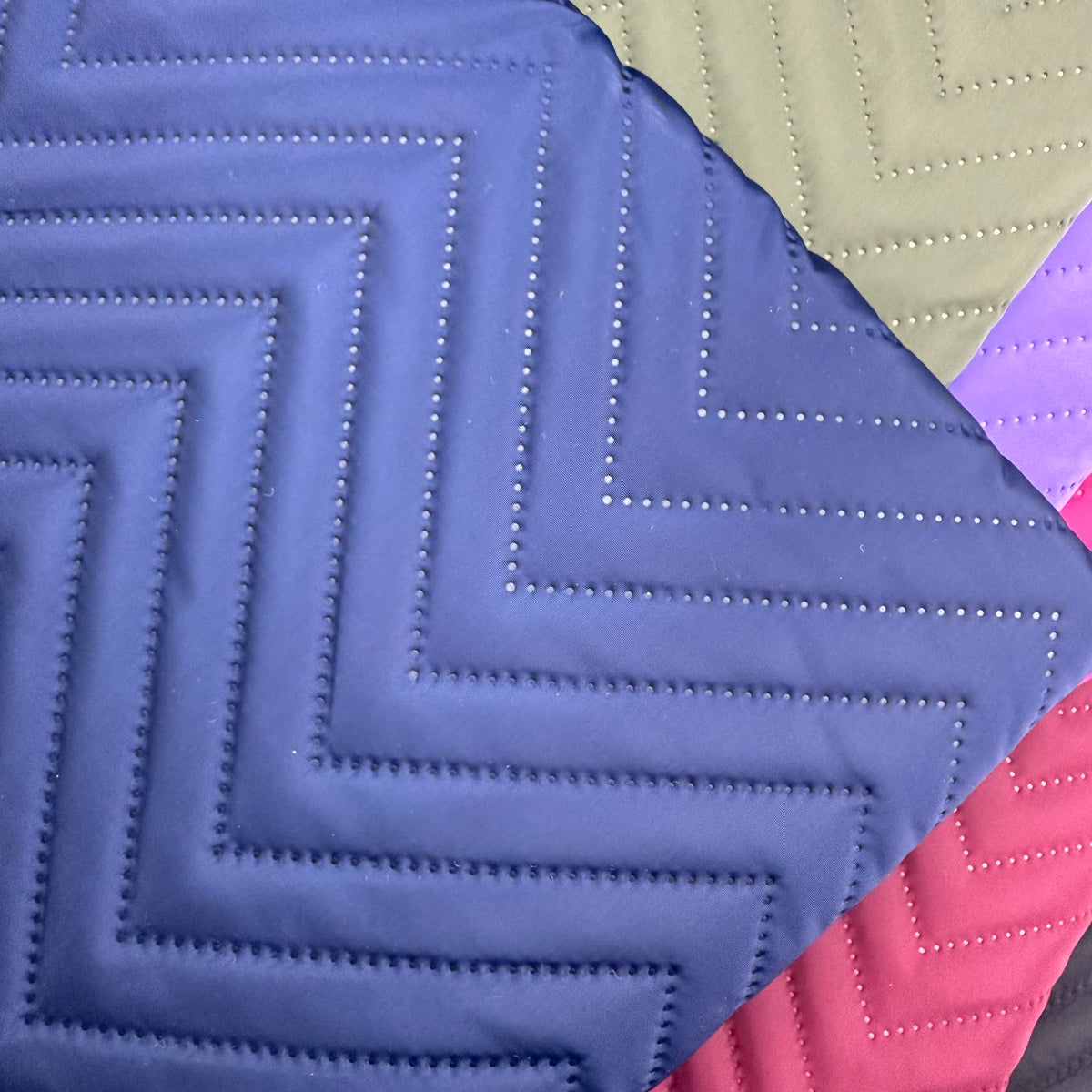 Chevron Quilted Water Resistant Fabric