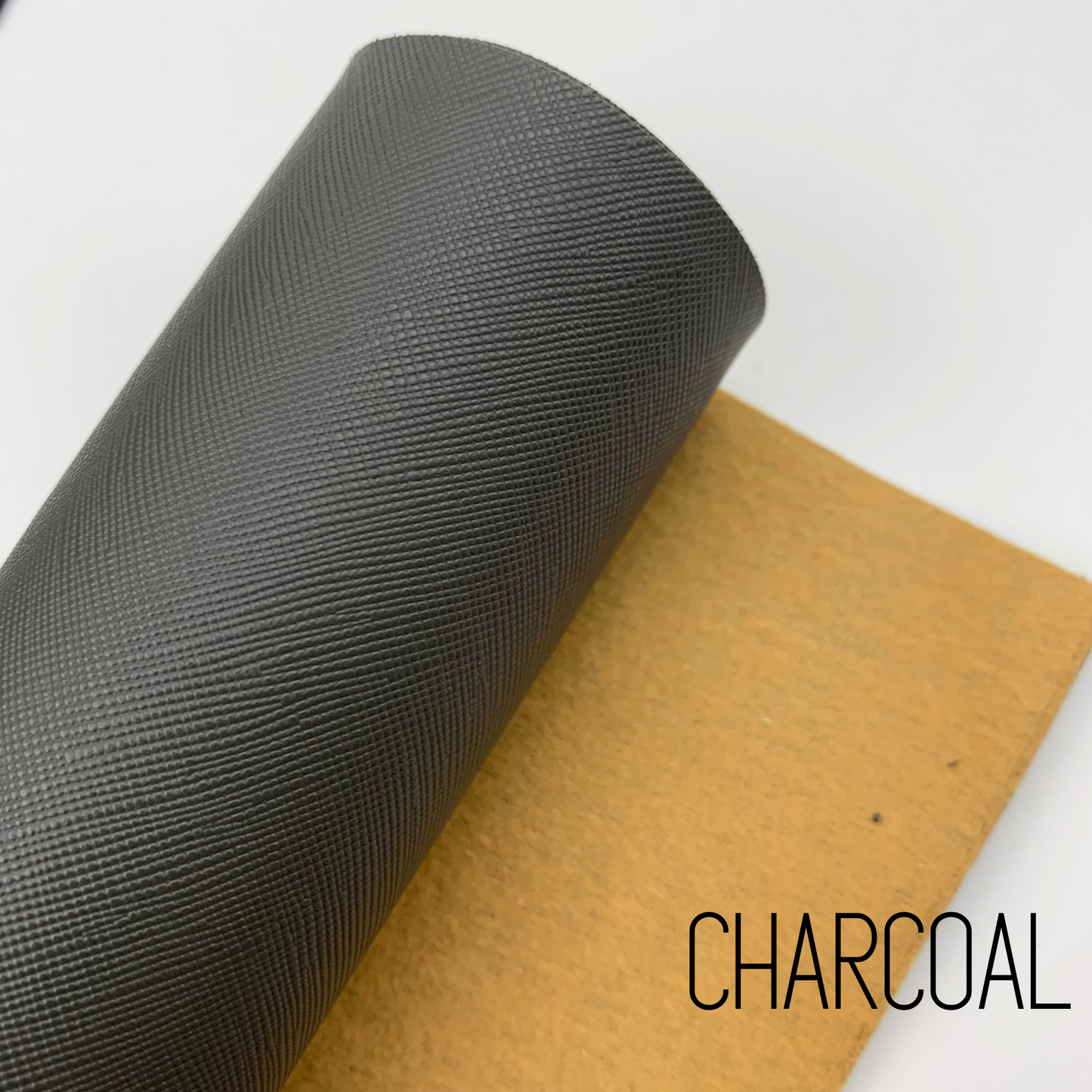 Saffiano Crosshatch Faux Leather Solid Colors - 1/3 and 1/2 yard Rolls