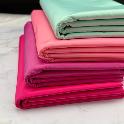 Aqua Carmine Blush Hot Pink Solid Color HydroReminisce™ Luxury Fabric (BONDED POLYESTER)