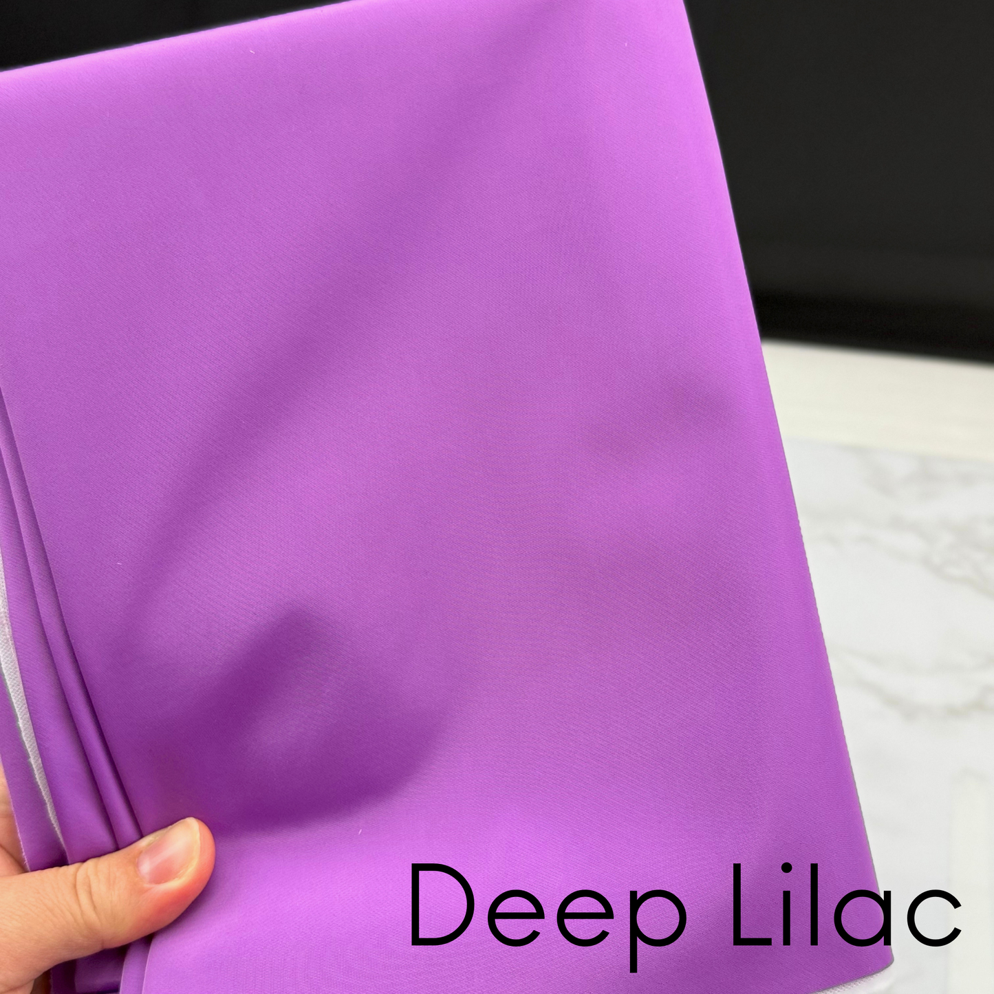 Lilac Lavender Jam Solid Color HydroReminisce™ Luxury Fabric (BONDED POLYESTER)