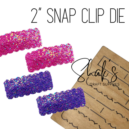 2" Snap Clip Steel Blade Wood Die Cut