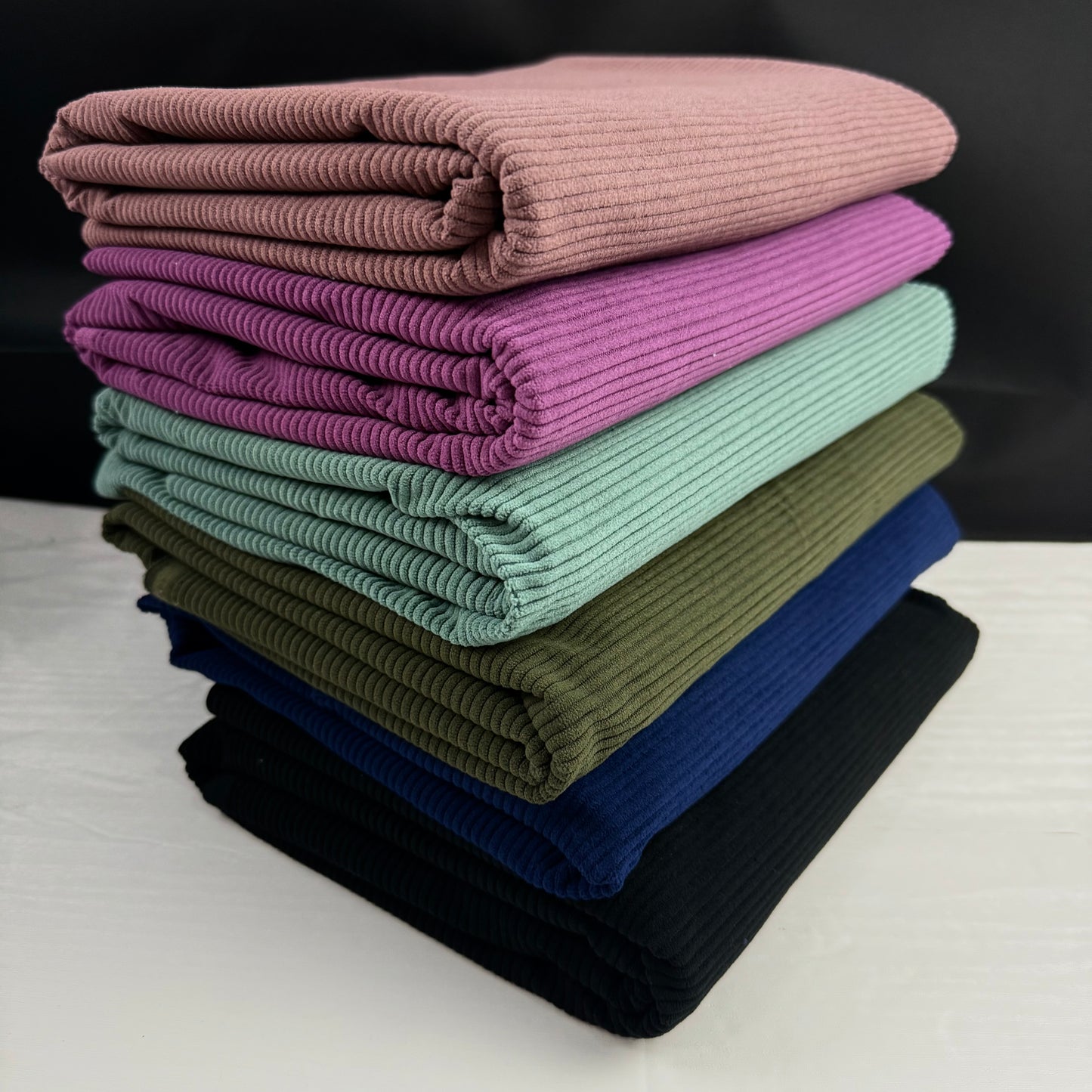 Moody Cottage Corduroy 8 Wales Cotton Polyester Blend Fabric 1 Yard Precuts