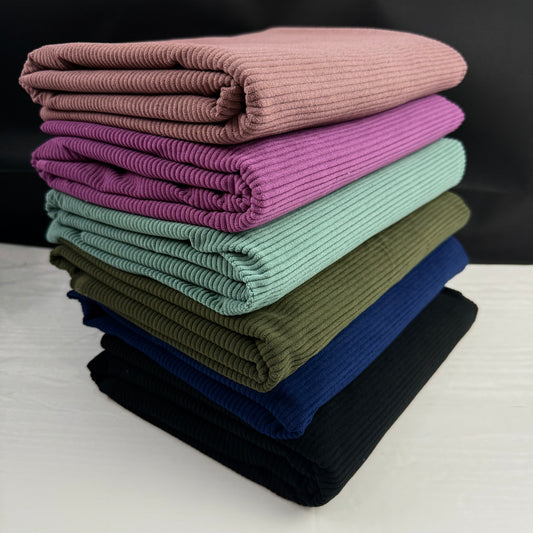 Moody Cottage Corduroy 8 Wales Cotton Polyester Blend Fabric 1 Yard Precuts