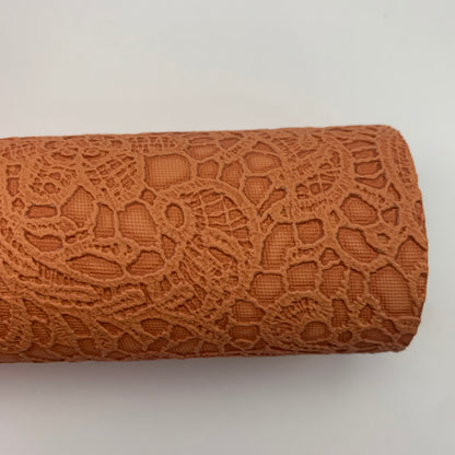 Buttery Floral Embossed Faux Leather