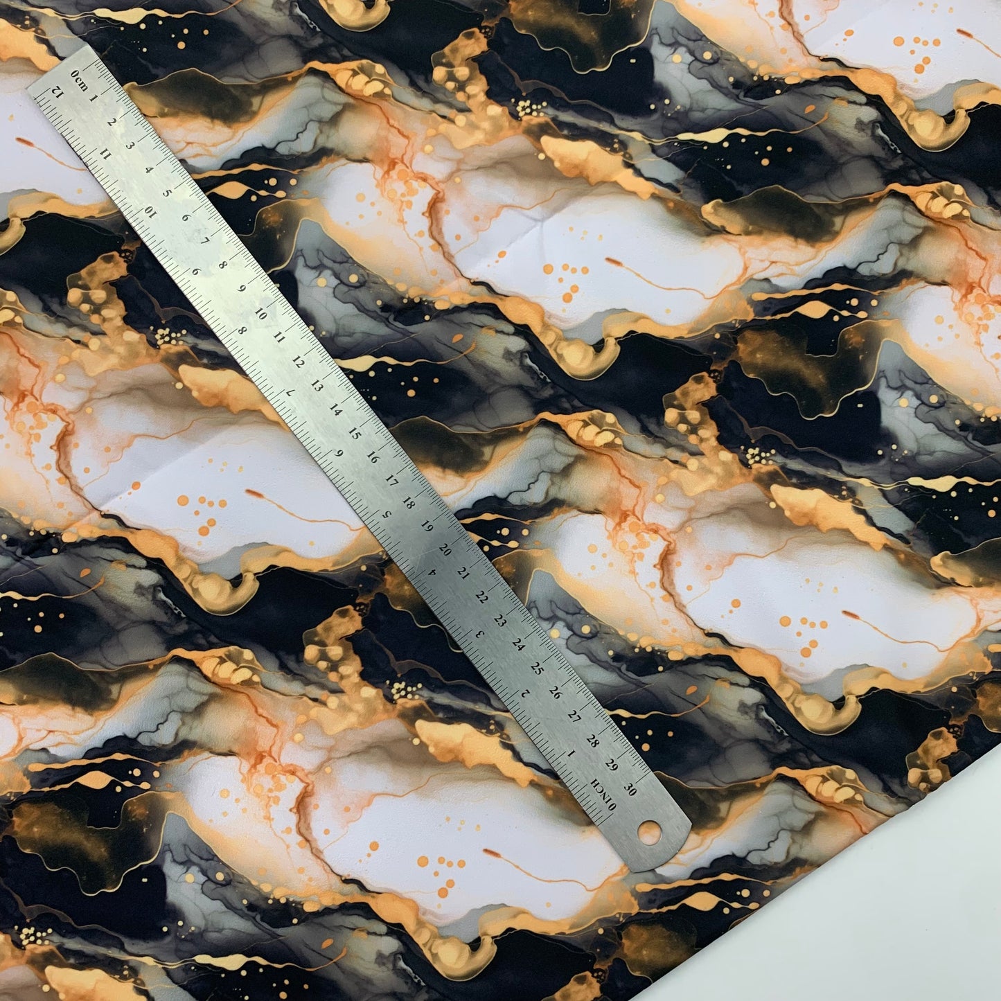 Black Marble Print HydroReminisce™ Waterproof Luxury Fabric