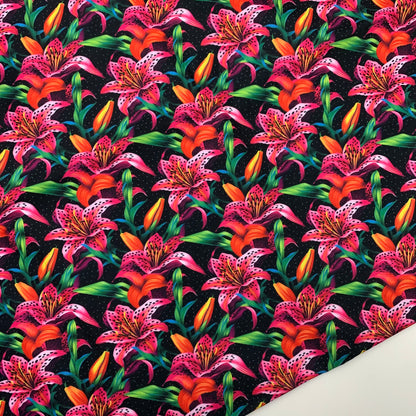 Tiger Lillies Print H2ONoMo™ Water Resistant Canvas