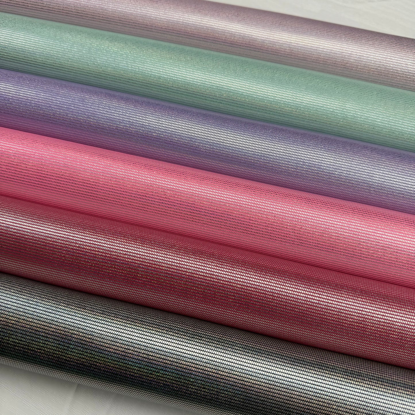 Prism Glint Textured Faux Leather Half Yard Rolls