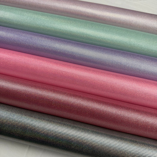 Prism Glint Textured Faux Leather Half Yard Rolls