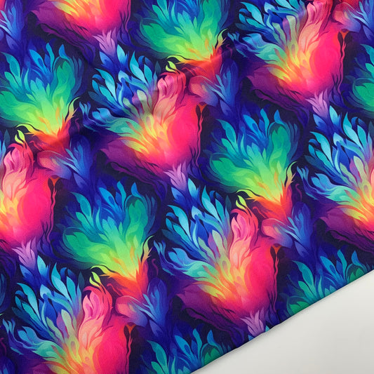 Neon Abstract Print H2ONoMo™ Water Resistant Canvas