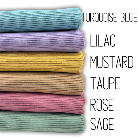 Moody Cottage Corduroy 8 Wales Cotton Polyester Blend Fabric 1 Yard Precuts