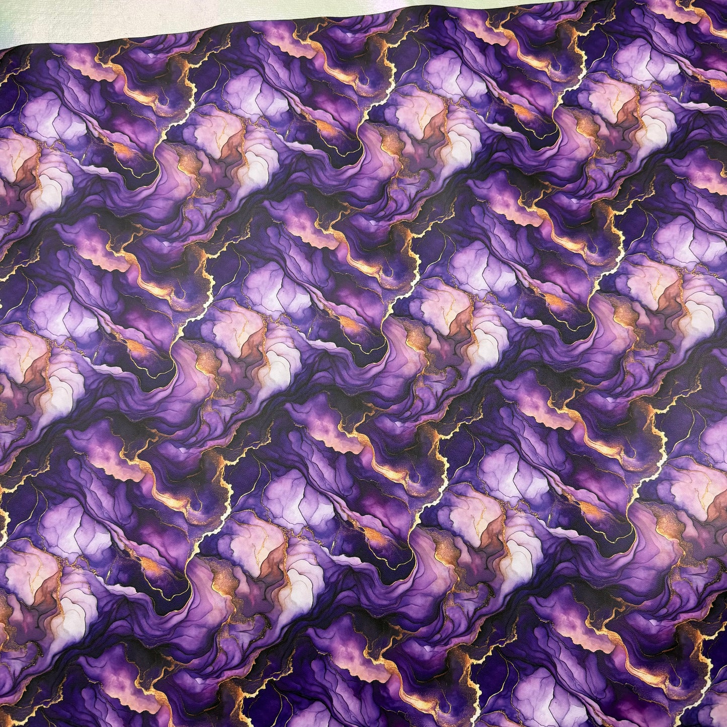 Purple Marble Lambskin Smooth Vinyl Medium Scale Half Yard Roll