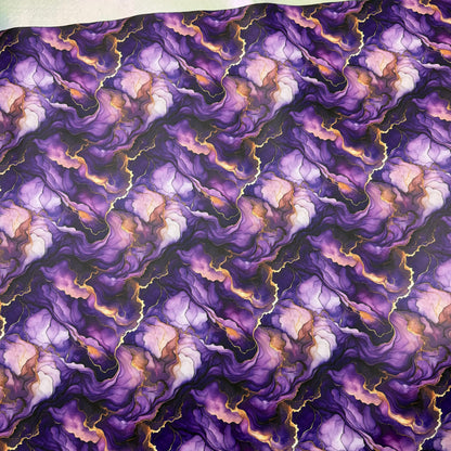 Purple Marble Lambskin Smooth Vinyl Medium Scale Half Yard Roll