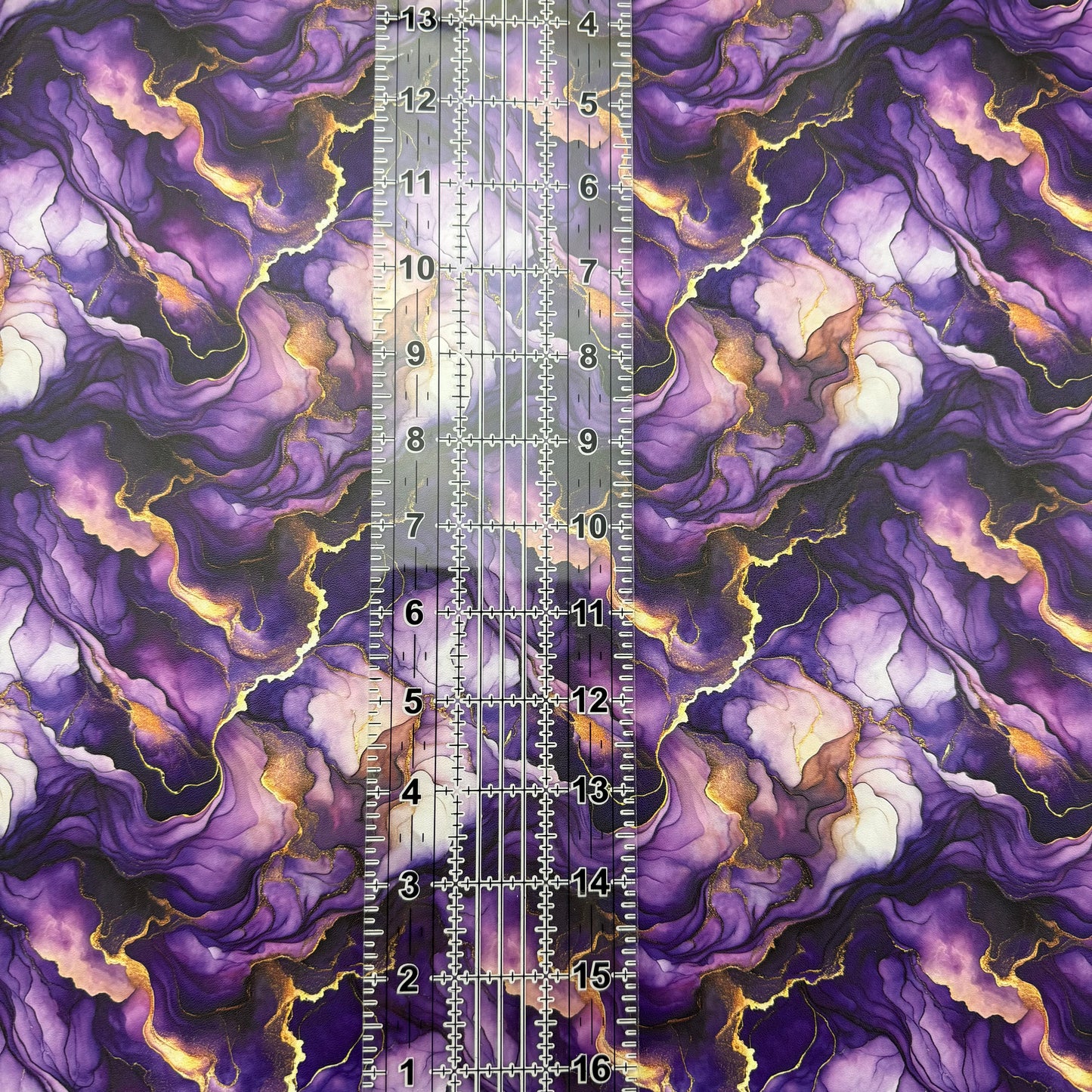Purple Marble Lambskin Smooth Vinyl Medium Scale Half Yard Roll