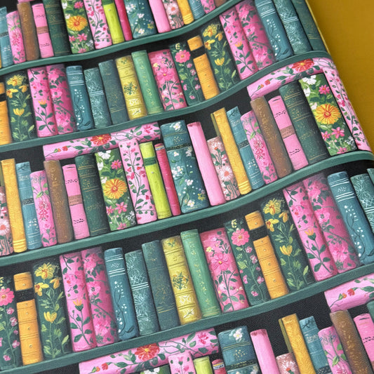 Boho Bookish Lambskin Smooth Vinyl Medium Scale Half Yard Roll