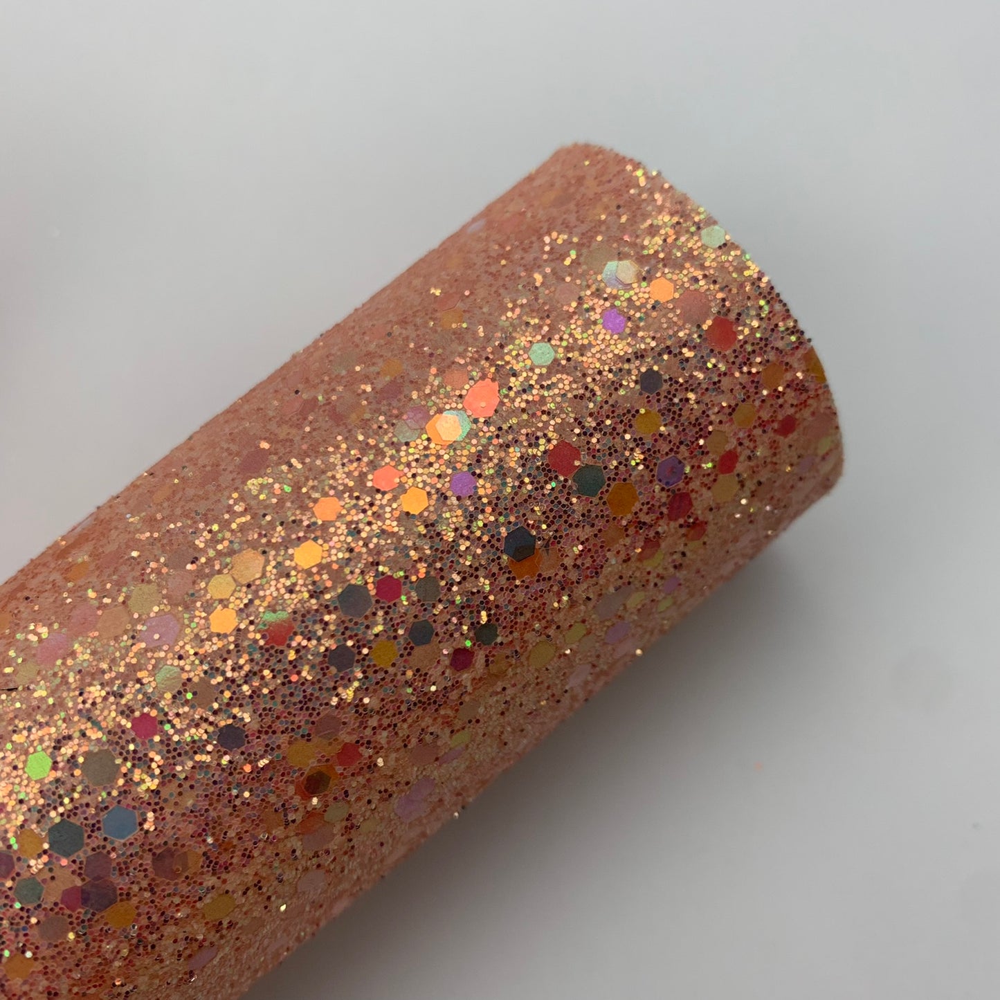 Light Sequin Chunky Glitter Faux Leather