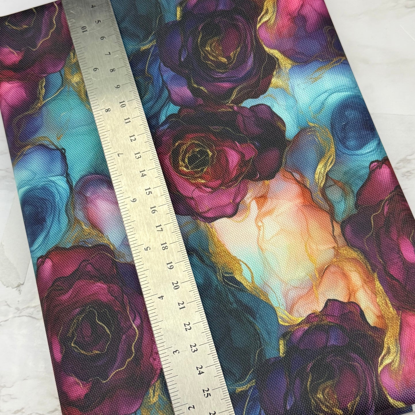 Floral Alcohol 600d Oxford Waterproof Polyester Canvas with PVC Backing H2ONoMo