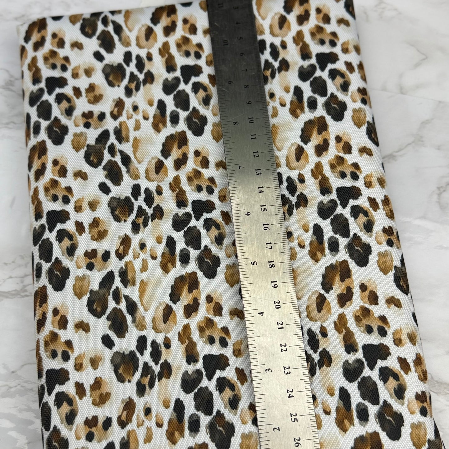 Classic Leopard 600d Oxford Waterproof Polyester Canvas with PVC Backing H2ONoMo