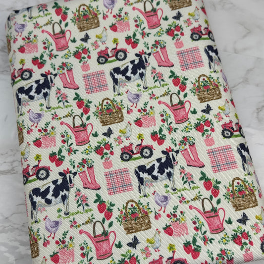 Farm Life 600d Oxford Waterproof Polyester Canvas with PVC Backing H2ONoMo