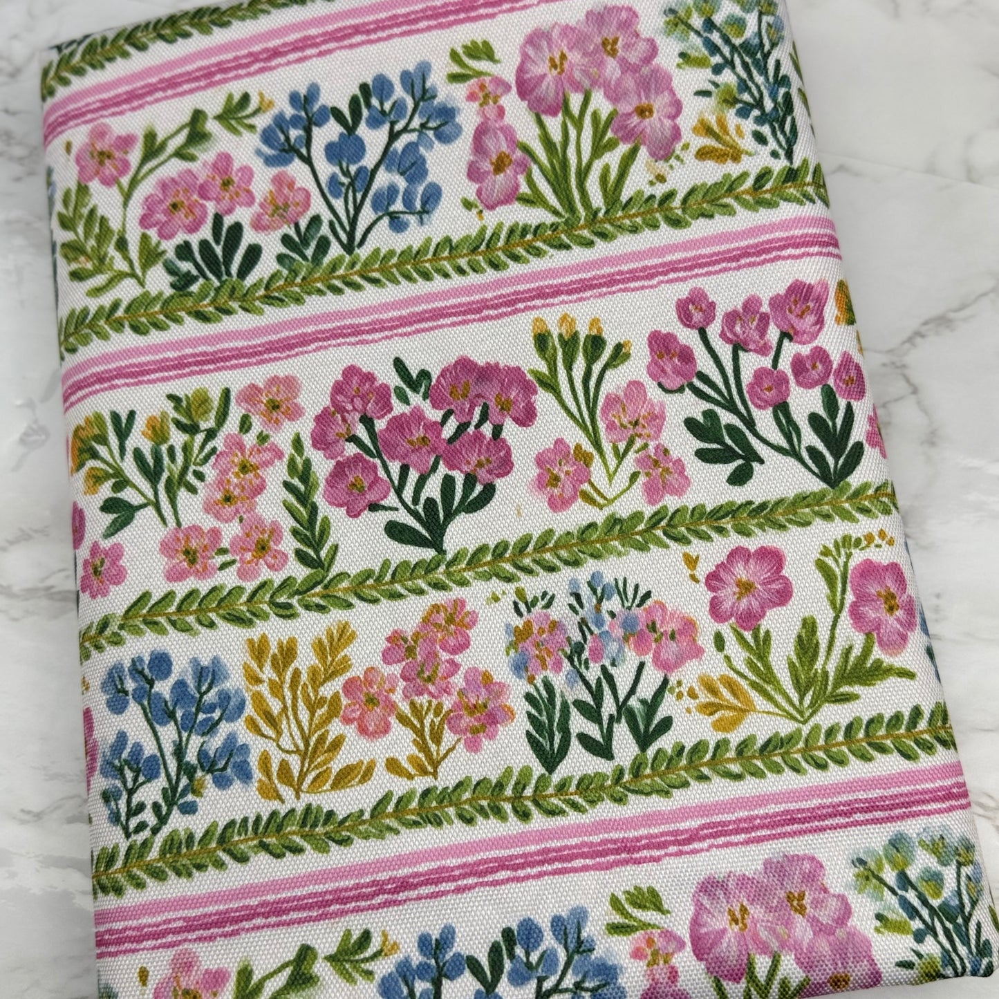 Patel Floral 600d Oxford Waterproof Polyester Canvas with PVC Backing H2ONoMo