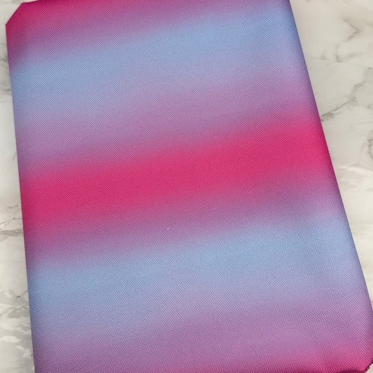 Pink Ombre 600d Oxford Waterproof Polyester Canvas with PVC Backing H2ONoMo