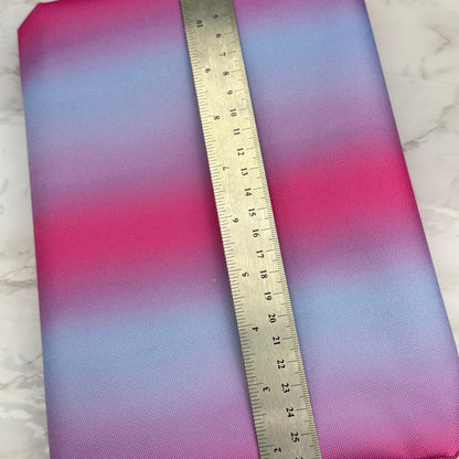 Pink Ombre 600d Oxford Waterproof Polyester Canvas with PVC Backing H2ONoMo