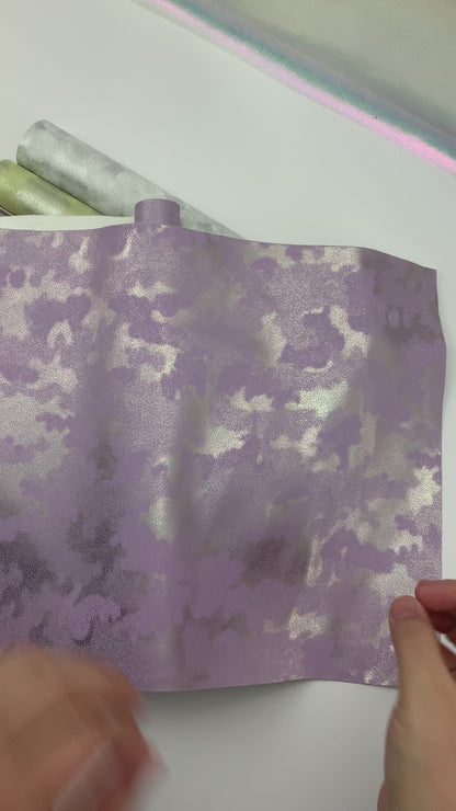 Cloud Shimmer Faux Leather - Sheets and Rolls
