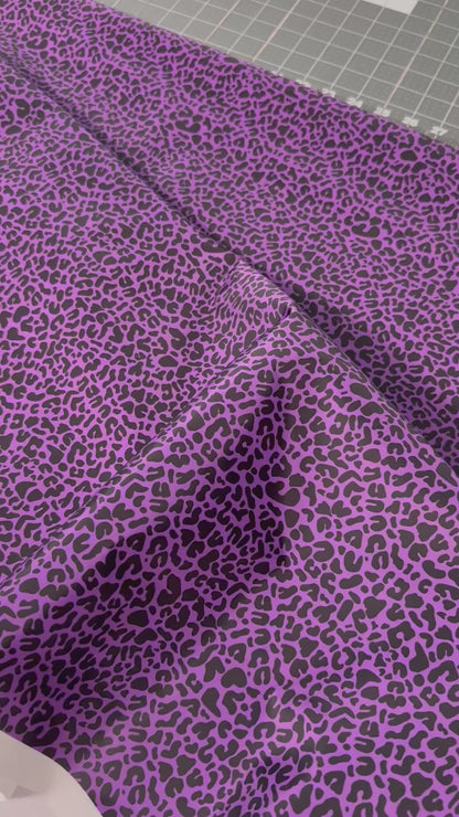Pink Leopard HydroReminisce™ Bonded Polyester Waterproof Fabric