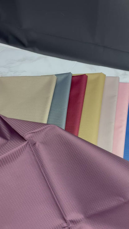 Lightweight Nylon with PU backing Ripstop Like Water Resistant Fabric
