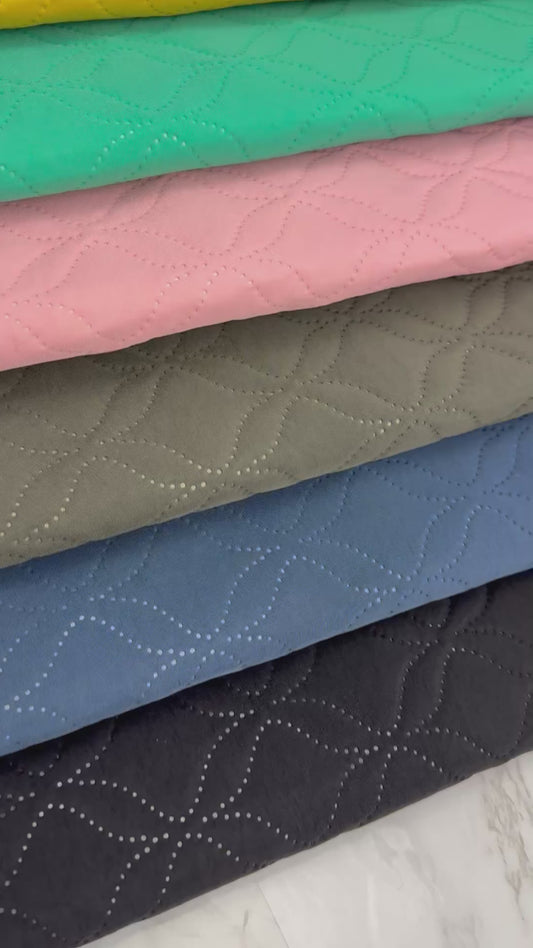 Diamond Quilted Water Resistant Fabric