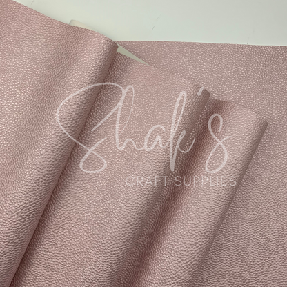Pearlescent Pebble Litchi .85mm Faux Leather 1/3 and 1/2 Yard Rolls