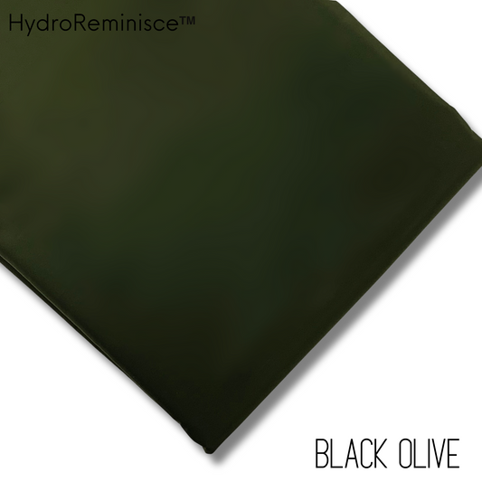 BLACK OLIVE Solid Color HydroReminisce™ Luxury Fabric (BONDED POLYESTER)
