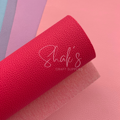 Small Pebble Litchi .6mm Faux Leather Sheets