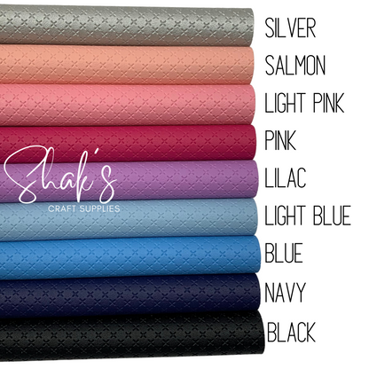 Embossed Cross Textured Faux Leather Sheets