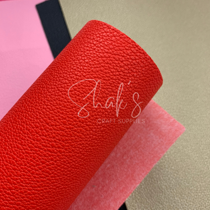 Small Pebble Litchi .6mm Faux Leather Sheets