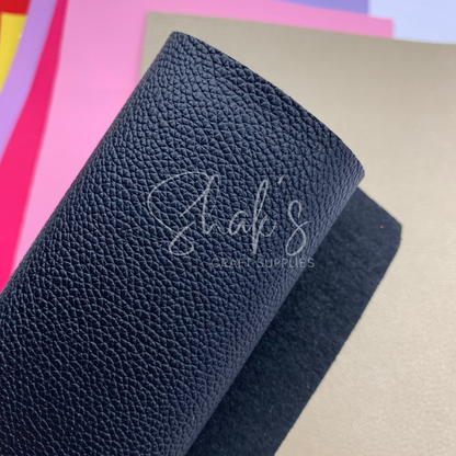 Small Pebble Litchi .6mm Faux Leather Sheets